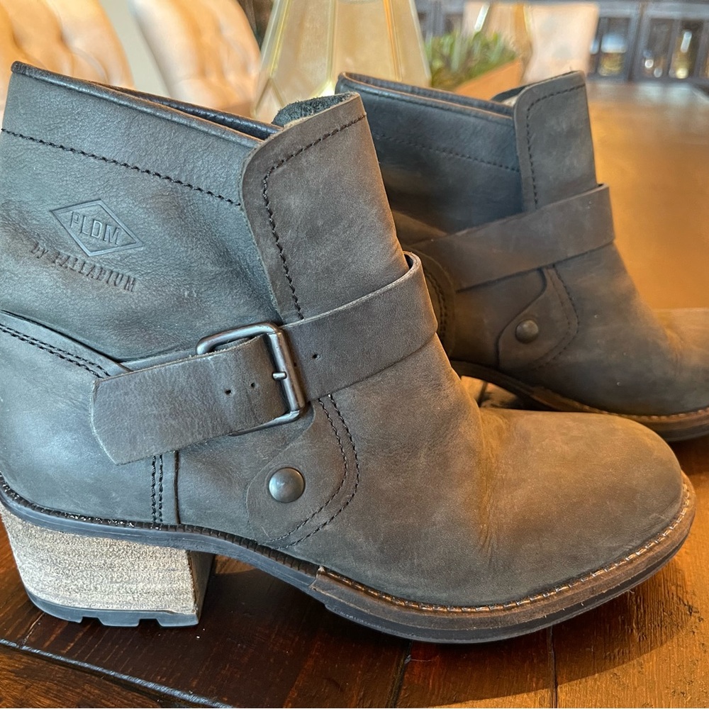 PLDM by Palladium weathered black bootie with buckle